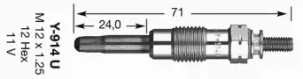 2643 NGK Свеча накаливания 2643 NGK Свеча накаливания